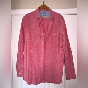 Izod Light Pink Button Down Shirt - Men’s Large